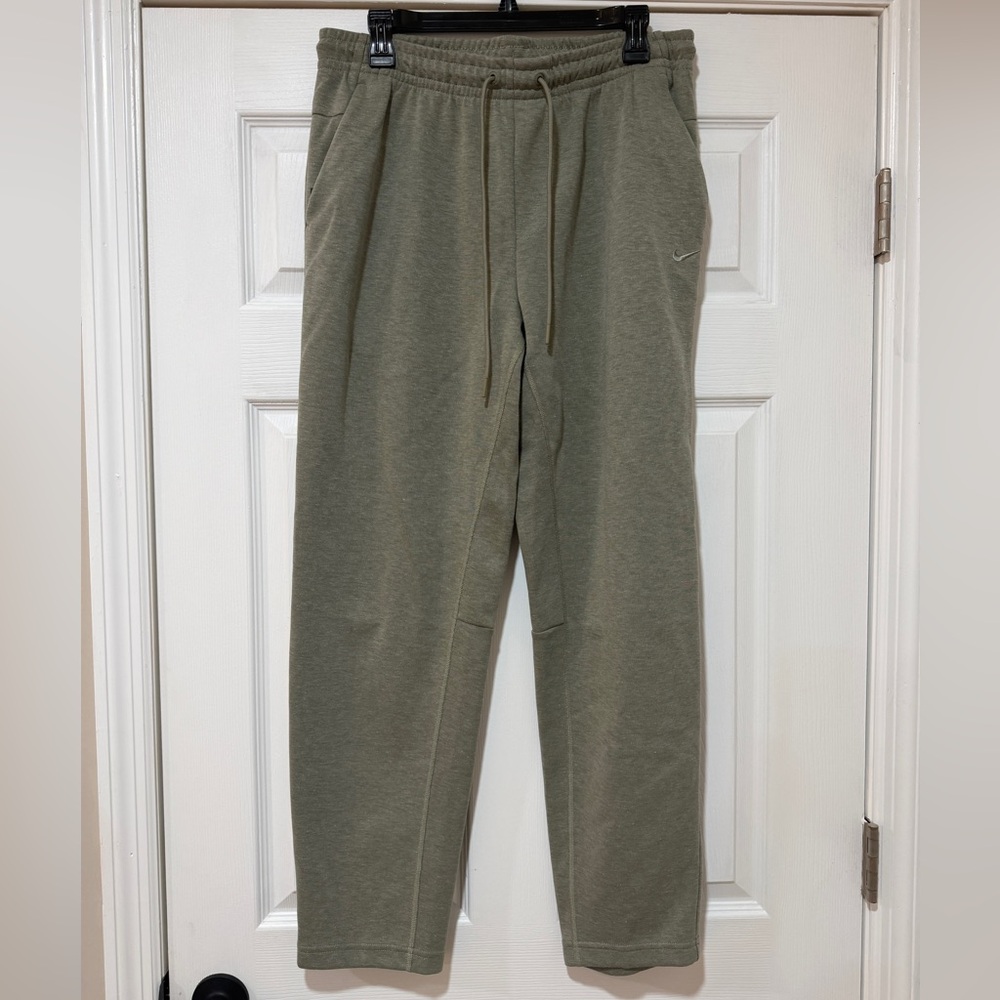 MEN’S NIKE OLIVE GREEN FLEECE JOGGERS - L TALL